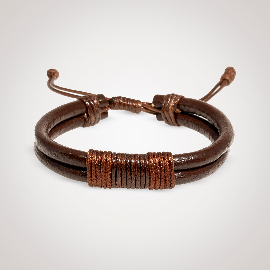 Pulsera Axel anundada casual cuero