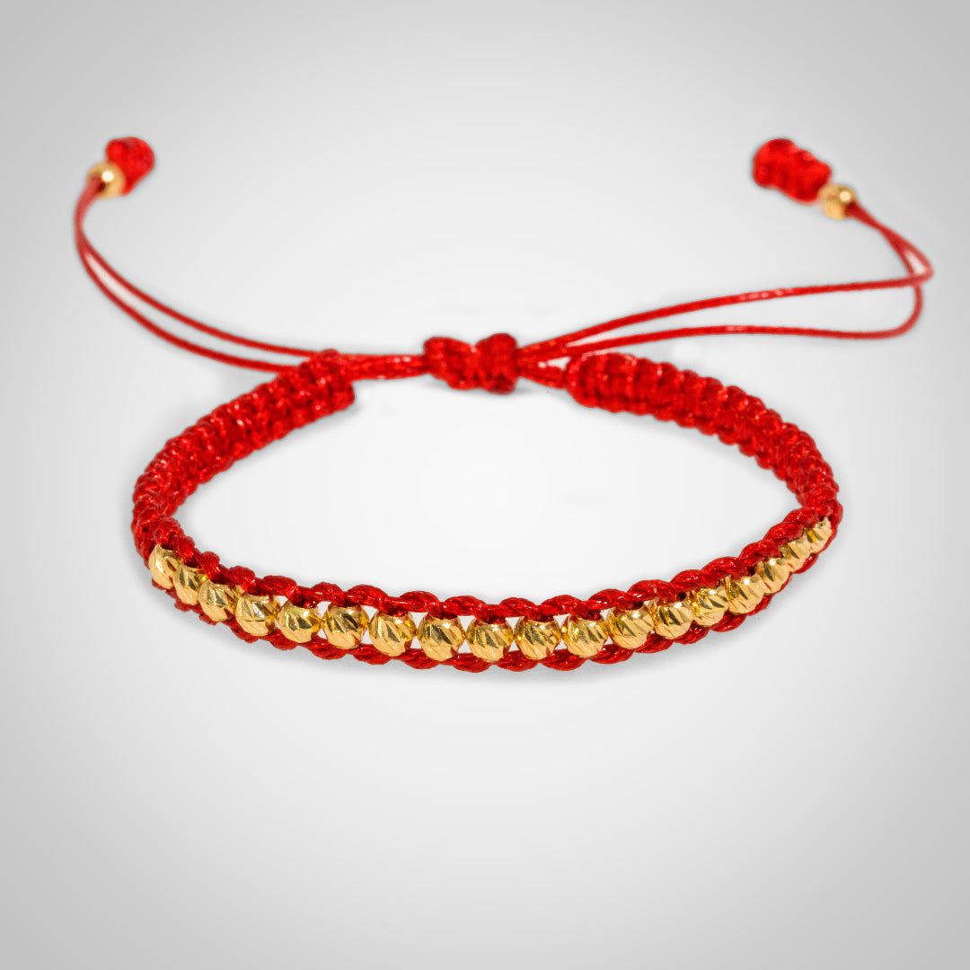 Pulsera Tiara con Bolas en Oro de 18K